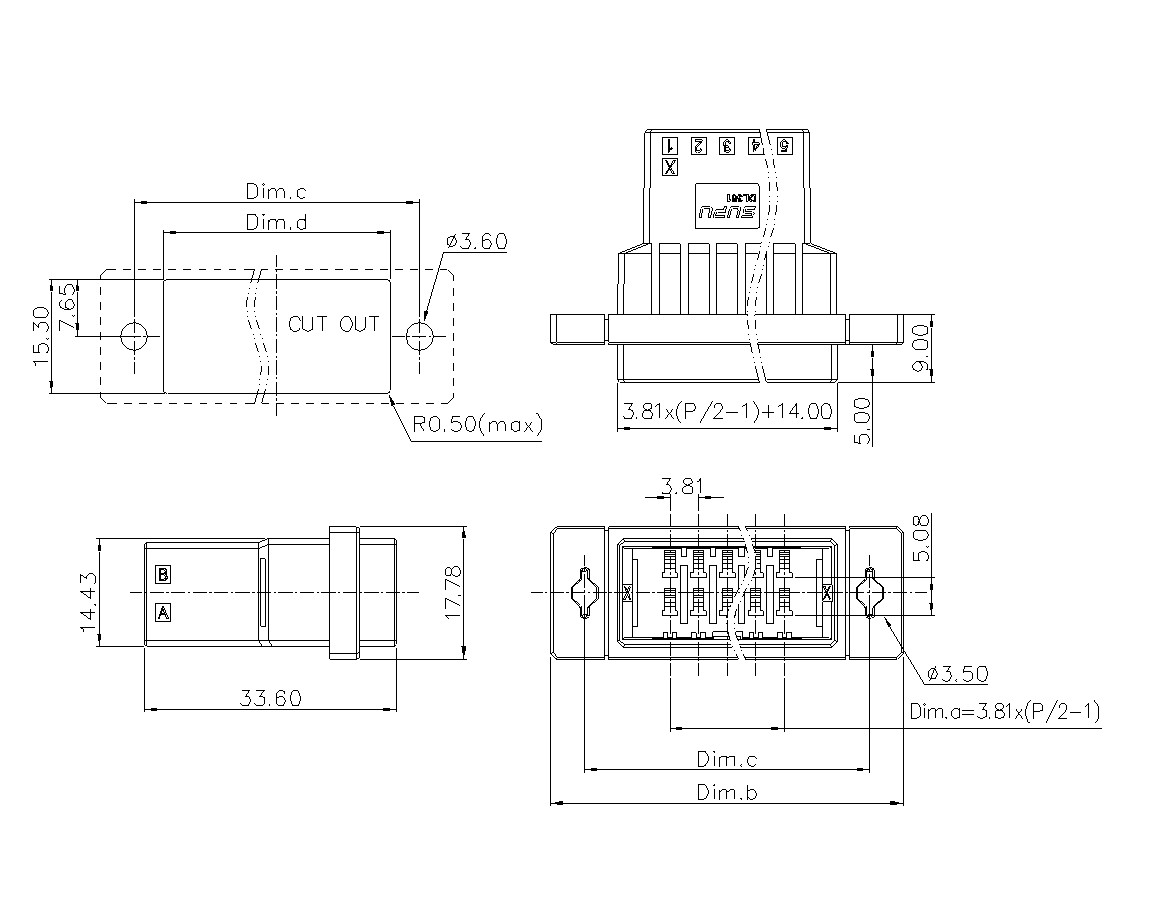 动态接插件连接器DL381H2XXF-BK-0X12(06-20)-速普电子