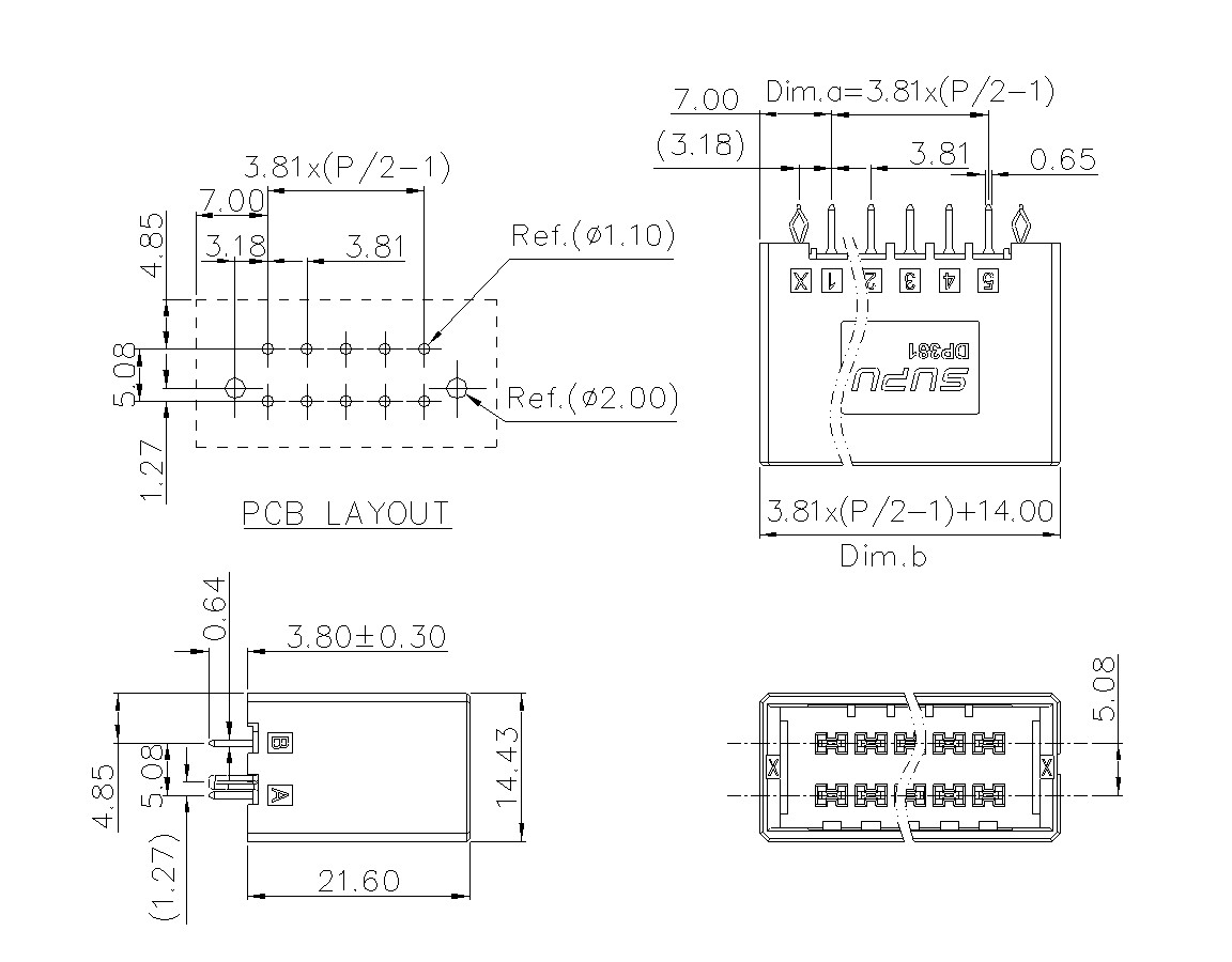 动态接插件连接器DP381V1XXF-BK-0Y10(03-10)-速普电子